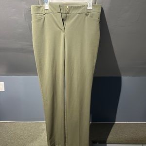 Olive green business pants